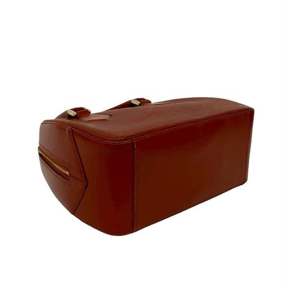 LOUIS VUITTON Authentic Brown Leather Boston Bag - Picture 7 of 9